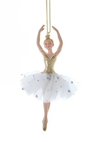 Kurt Adler Golden Elegance Ballerina Ornament E0653