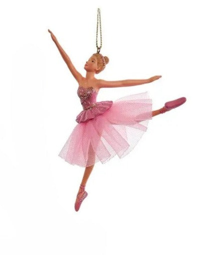 Kurt Adler Pink Ballerina Ornaments J7494