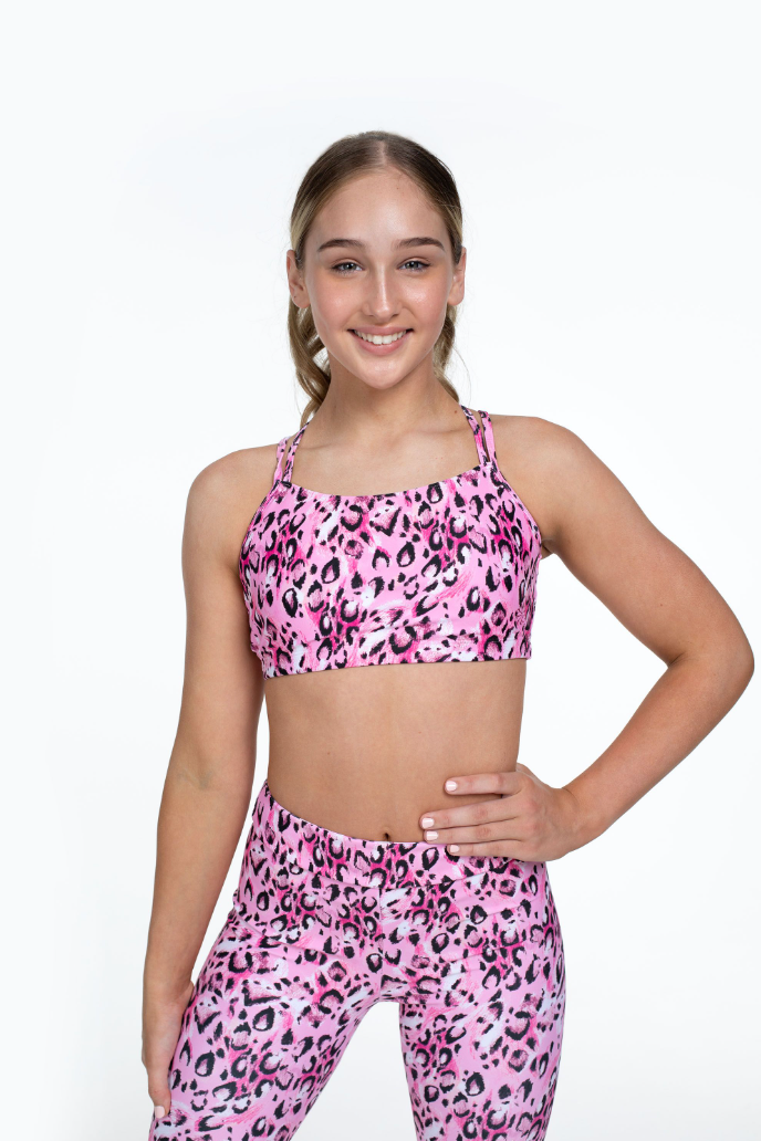 Bloch x Flo Active Jasmine Varsity Cropped Fitted Tank FM1158