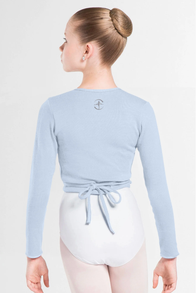 Wear Moi Menuet Child Knit Wrap Sweater Salmon 6 8