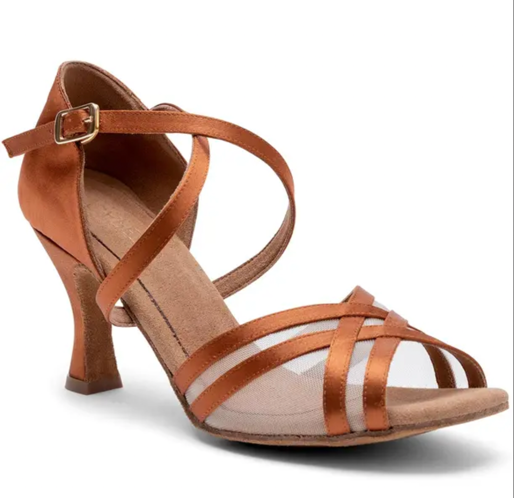 Capezio 2.5 Heel Strappy Detail Ballroom Shoe BR4007