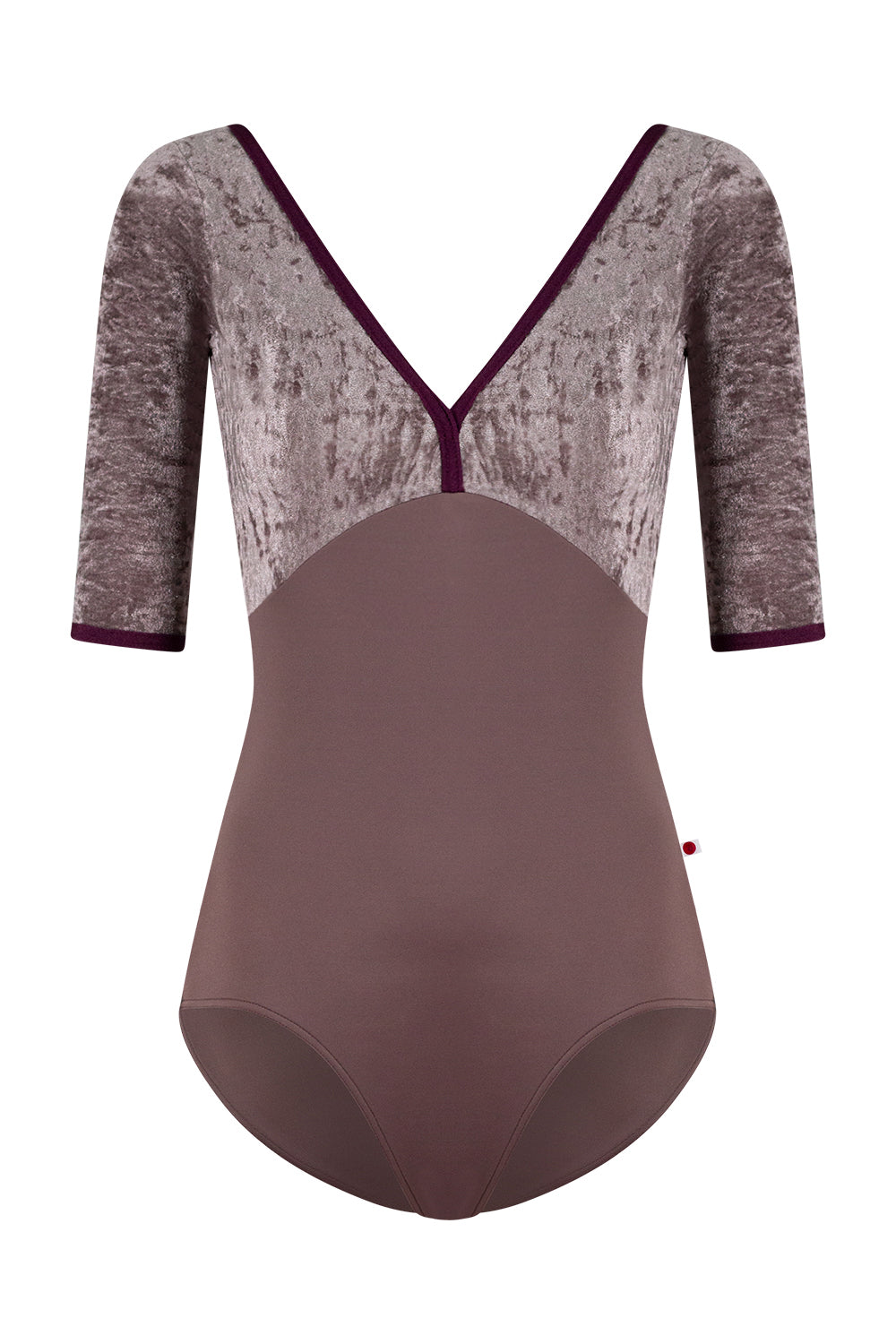 Yumiko Alicia Half Sleeve Leotard in Phantom FW23-34