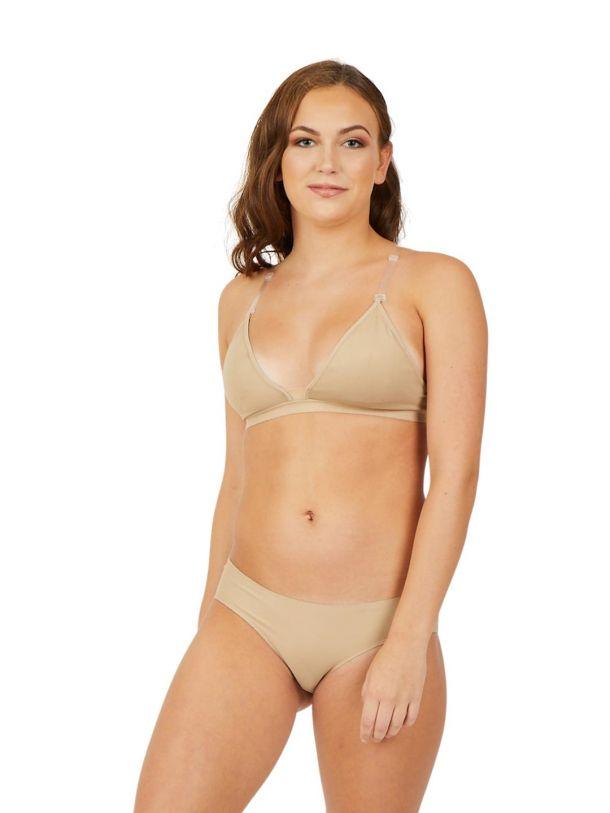 Seamless Plus Size Clear Back Bra with Transition Straps - You Go Girl  Dancewear
