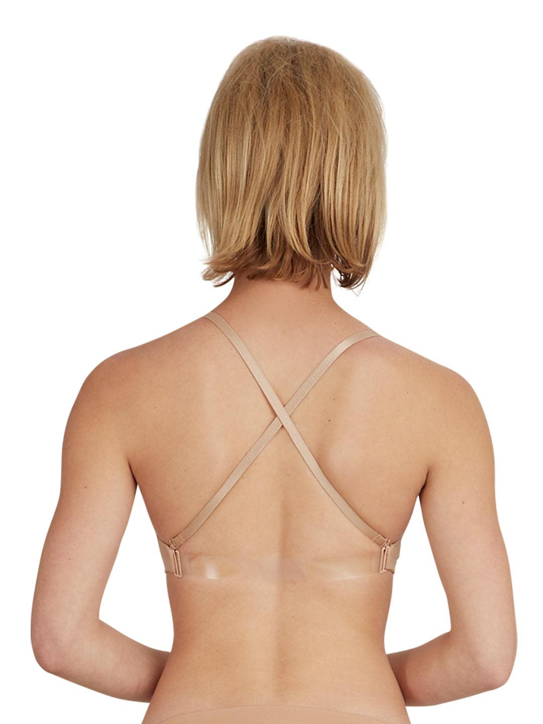 Capezio Women's Seamless Clear Back Bra with Transition Straps, Nude,  X-Small : : Clothing, Shoes & Accessories
