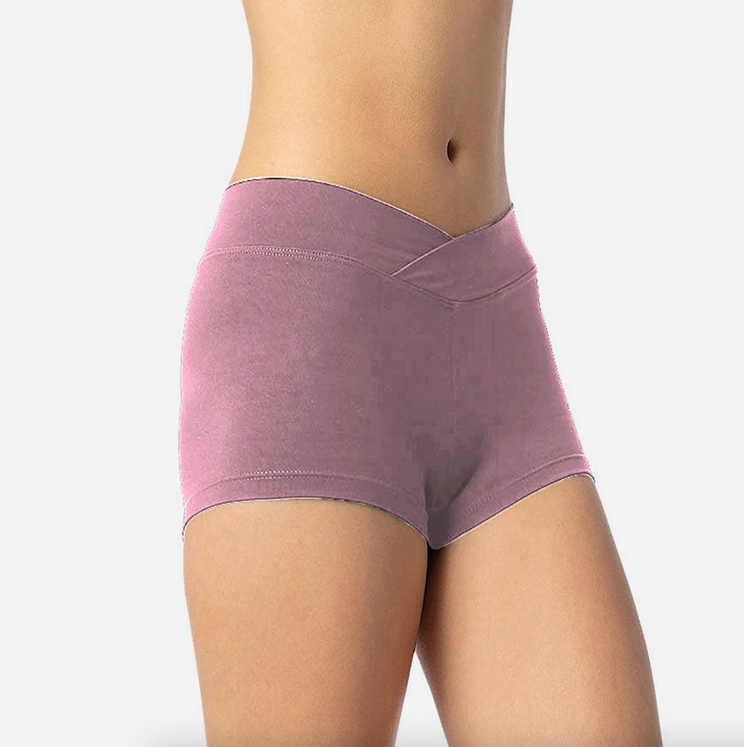 Shorts with V-Front Waistline